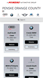 Mobile Screenshot of penskeorangecounty.com